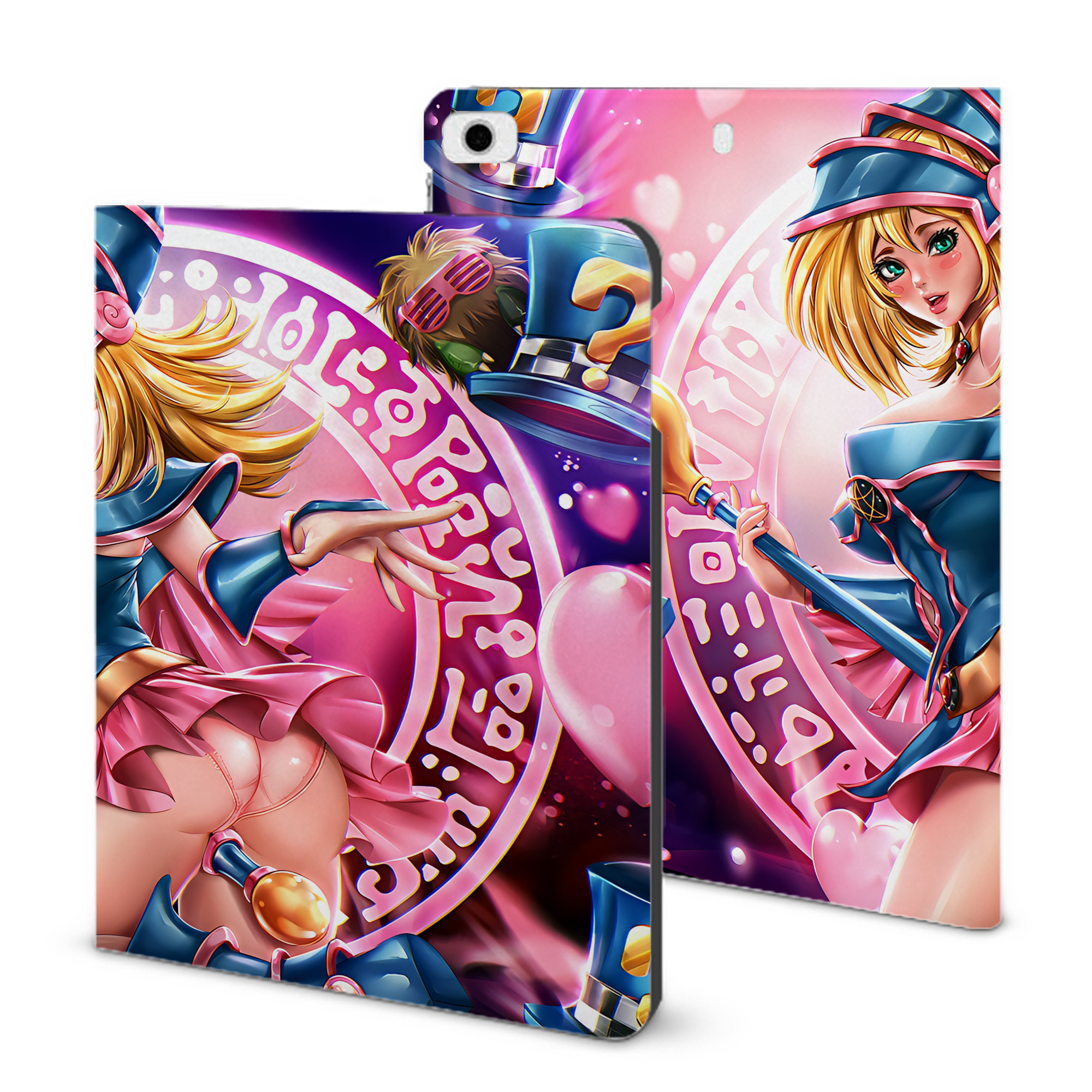 （画像用） 遊☆戯☆王 Yu-Gi-Oh! IPad ケース ブック型 PUレザー TPU 耐衝撃 軽量 薄型 ペン収納なし 全面保護 IPad 各モデル対応